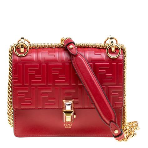 fendi kan i ff orange|fendi designer handbags red.